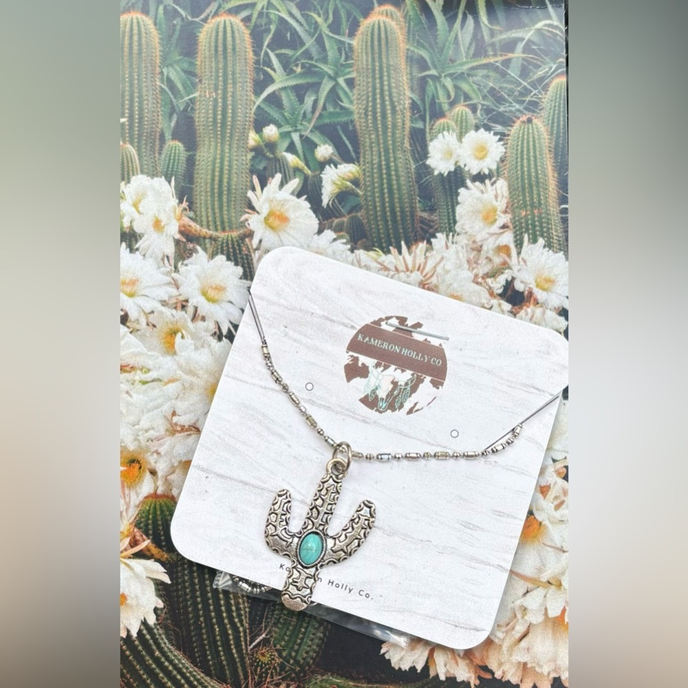 Turquoise Cactus Nexklace